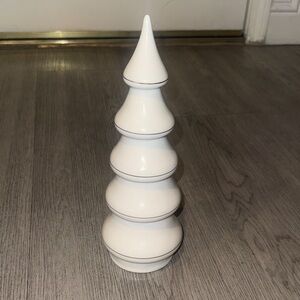 Becky Owens White Ceramic Tiered Decorative Tree - Home Accents
